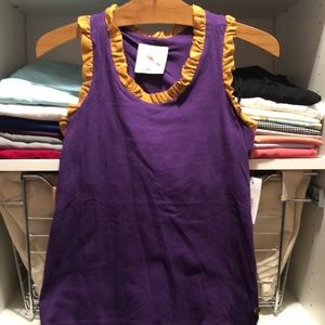 New purple and gold top